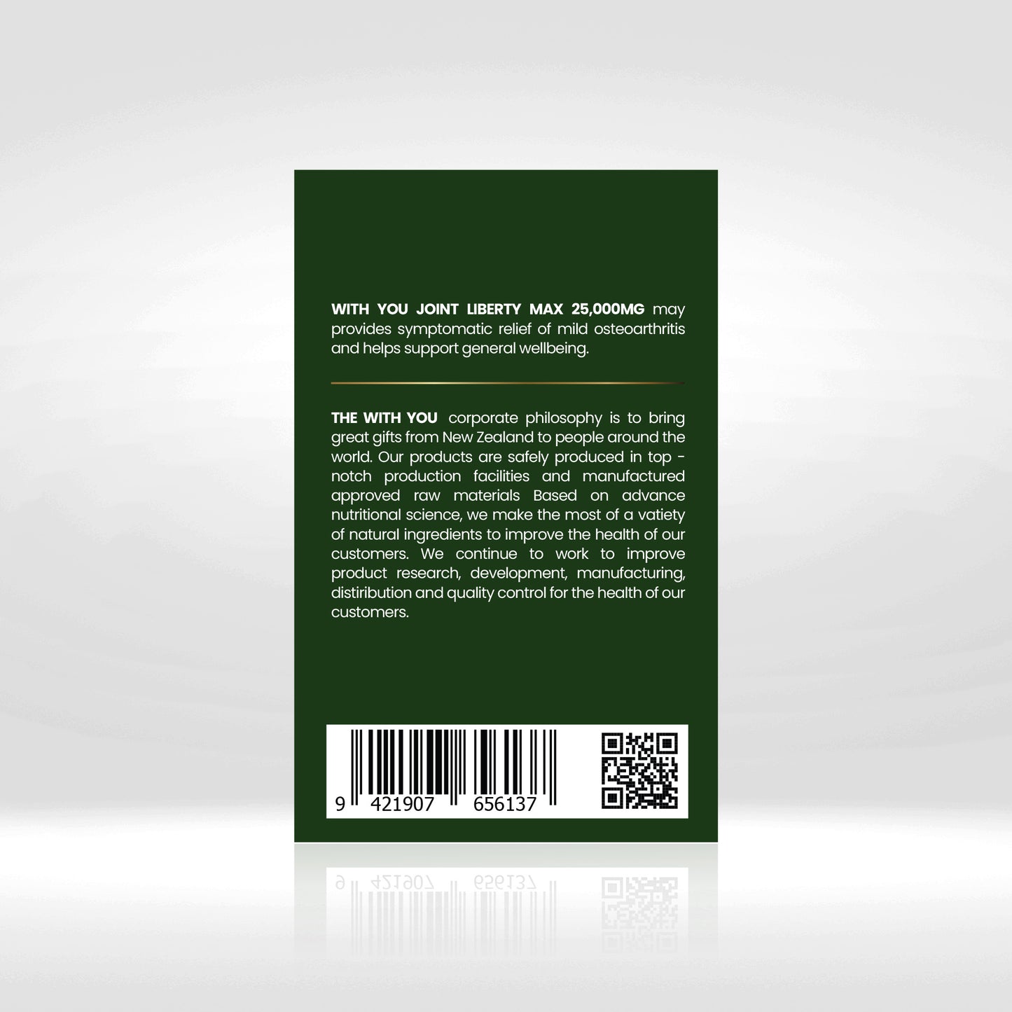 Withyou Green Lipped Mussel Joint Liverty 25,000mg 90 caps