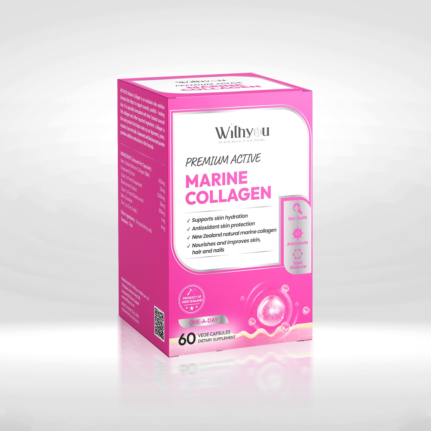 Withyou Premium Active Marine Collagen 60 Vege-Caps