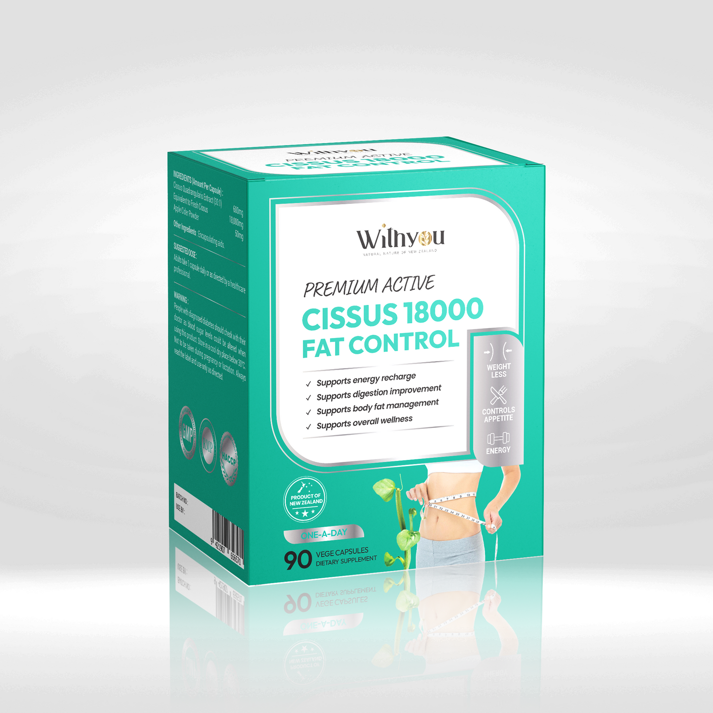 Withyou Premium Active Cissus 18000 Fat Control 90 vege caps