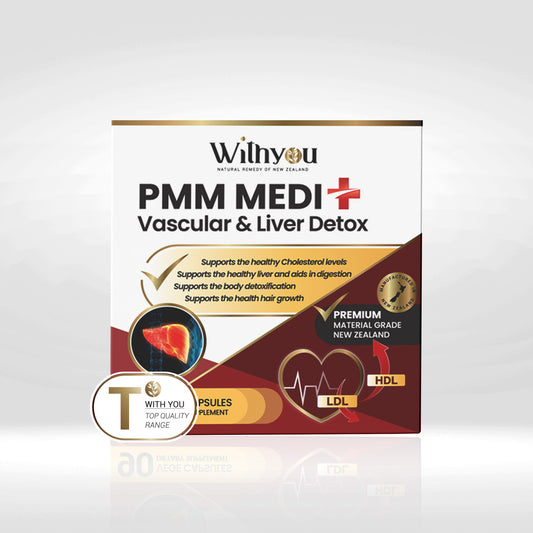 Withyou Premium PMM Medi+ (Policosanol, Milk Thistle, MSM) 90 Vege Caps