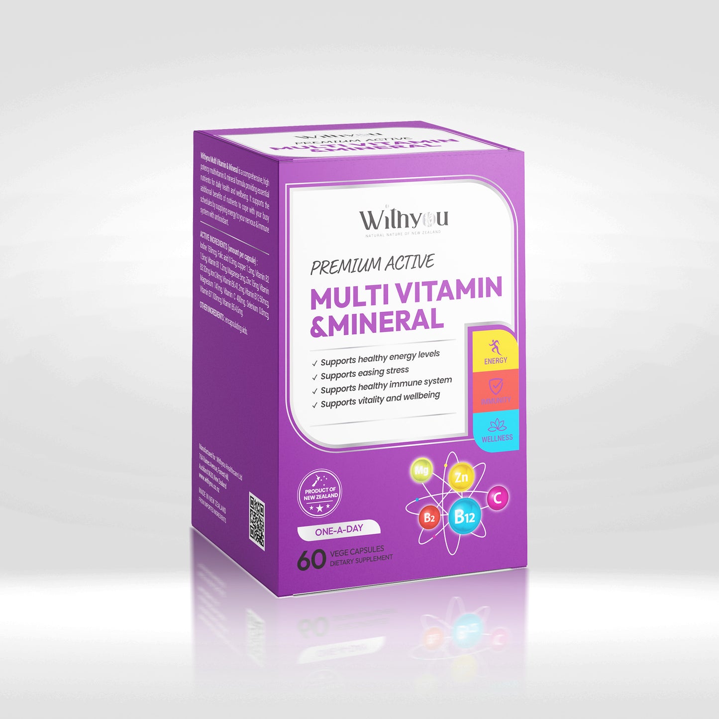 Withyou  Premium Active MULTI VITAMIN 60 Vege-Caps