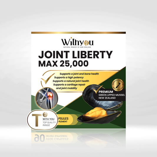 Withyou  Green Lipped Mussel Joint Liverty 25,000mg 90 caps