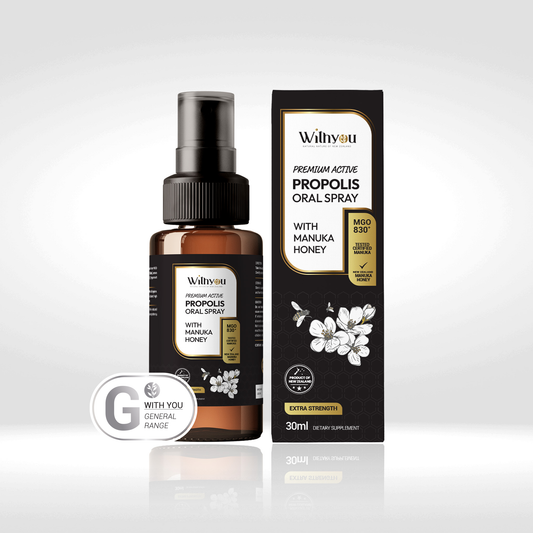 Withyou NZ Premium Propolis&Manuka honey (UMF 17+) Oral Spary 30ml